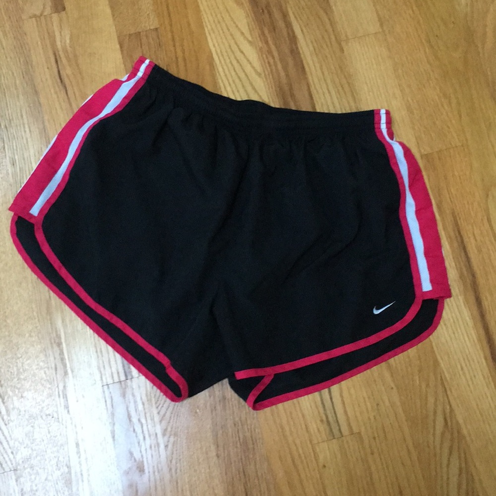 Nike running shorts (black and pink)